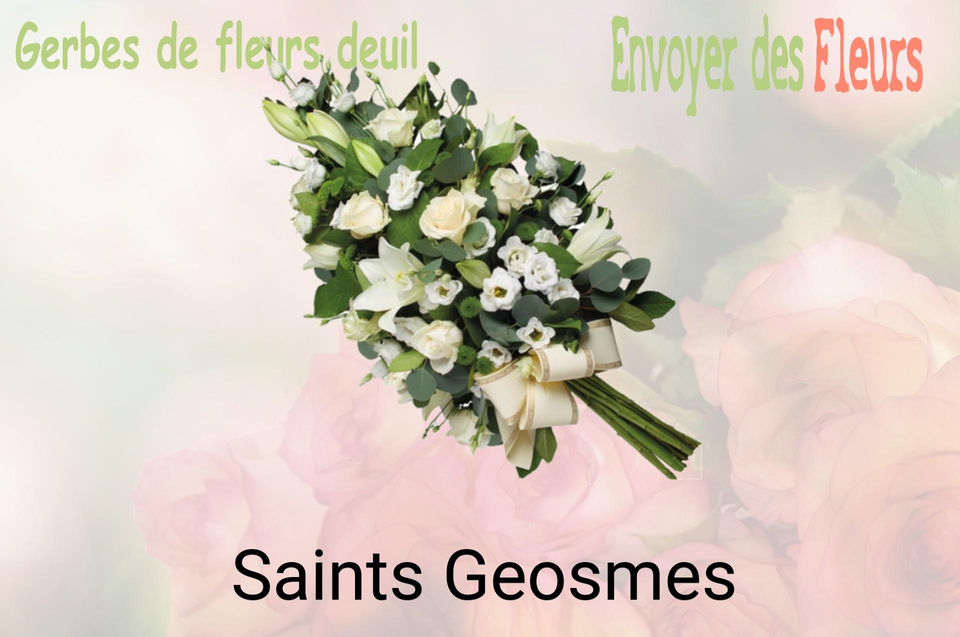 Gerbe de fleurs de deuil livrée à Saints-Geosmes